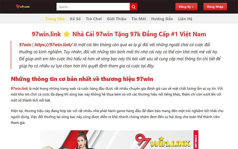 Sản Phẩm Và Dịch Vụ Tại 97win Casino